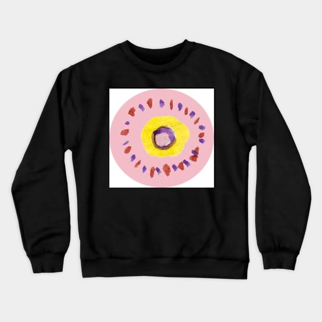 round pink version2 Crewneck Sweatshirt by Zamen